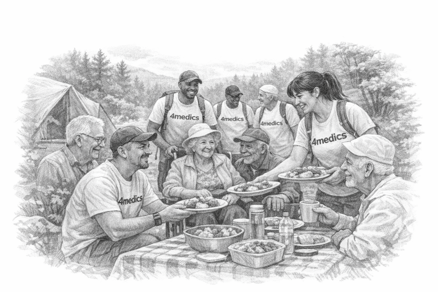 Picnic sketch